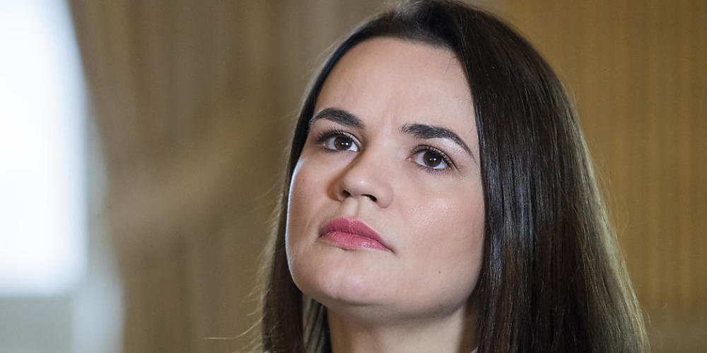 ARCHIV - Swetlana Tichanowskaja, Oppositionspolitikerin in Belarus (Weißrussland), bei einem Gespräch in Stockholm. Foto: Claudio Bresciani/TT News Agency/AP/dpa