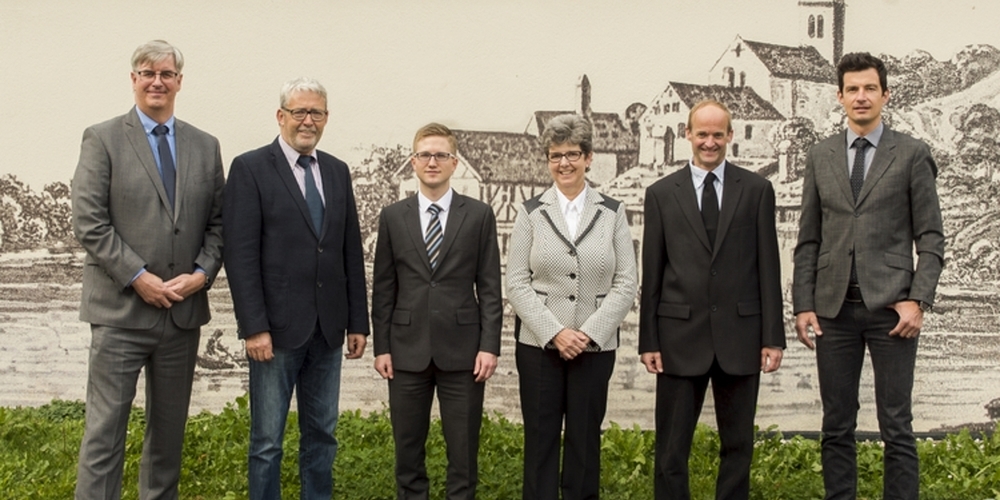 Der Gemeinderat Weesen (v.l.n.r.): Marcel Benz, Alois Bamert, Andreas Bühler, Rita Leuenberger, Bruno Huber, Ignaz Gmür (Gemeinderatsschreiber).