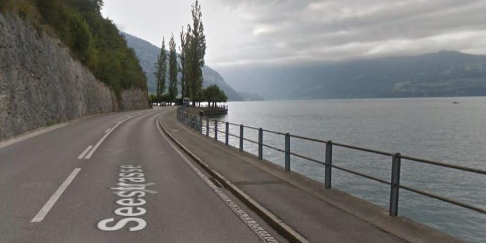 An dieser Stelle des Thunerseeufers bei Gunten wurde die Frau am Sonntag gefunden.