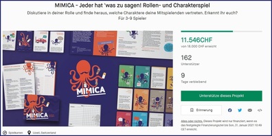 Auch Mimica-Postkarten gibt es als Belohnung.