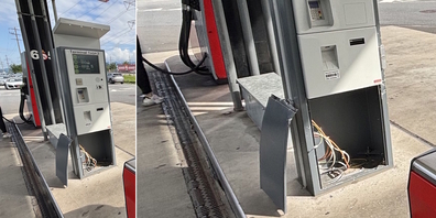 Auf dieser Biltner Tankstelle wollte ein Täter mittels Schraubenzieher ein Bezahlterminal eines Tankstellenautomaten knacken – und scheiterte.