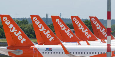 Die Easyjet-Maschinen sind derzeit mehrheitlich am Boden statt in der Luft. (Archivbild)