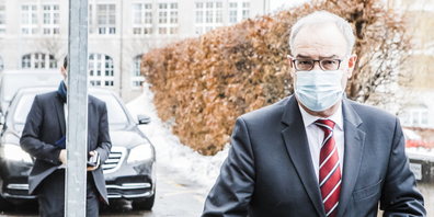 Bundespräsident Guy Parmelin hat am Donnerstag das Kantonsspital St.Gallen besucht. (Bild: zVg)