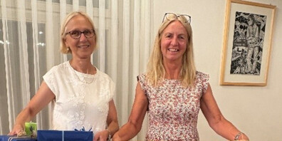 Johanna Schraner (Logopädischer Dienst Mittelrheintal) und Annette Bertram (Heilpädagogische Schule Heerbrugg)