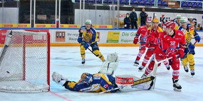 1:3 geführt und doch keine Punkte. Die SCRJ Lakers verlieren das Spiel in Davos mit 7:4. (Bild: Thomas Oswald, Archiv)