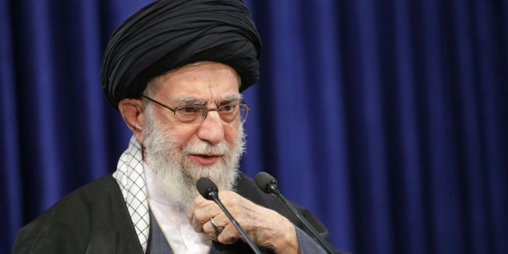 ARCHIV - Ali Chamenei, Oberster Führer des Iran, bei einer Fernsehansprache. Foto: -/Iranian Supreme Leader/dpa - ACHTUNG: Nur zur redaktionellen Verwendung und nur mit vollständiger Nennung des vorstehenden Credits