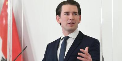 Bundeskanzler Sebastian Kurz spricht während einer Pressekonferenz zum Thema Lockdown. Foto: Helmut Fohringer/APA/dpa