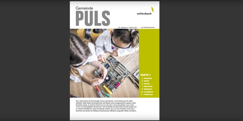 Titelseite des aktuellen «Gemeindepulses»