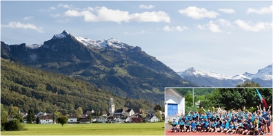 Die erfolgreichen Turnerinnen und Turner (r.) wurden von Schänis empfangen.