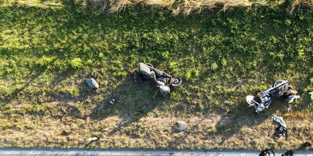 Die beiden Motorradfahrer wurden bei dem Unfall schwer verletzt.