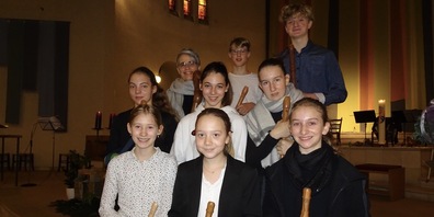 Das Ensemble «Flautanda» der Musikschule am Alten Rhein (Bild: zVg)