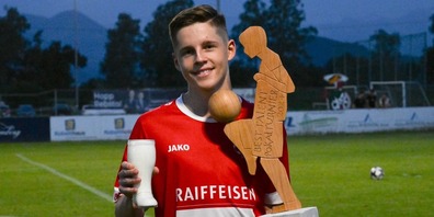 Luca Schmenger vom FC Montlingen wurde 2024 als BEST TALENT ausgezeichnet. 