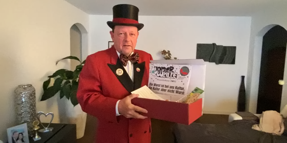 Video-Botschaft von Wurstkranz Obermeister Bruno Huber im «Home-Fasching».