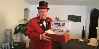 Video-Botschaft von Wurstkranz Obermeister Bruno Huber im «Home-Fasching».