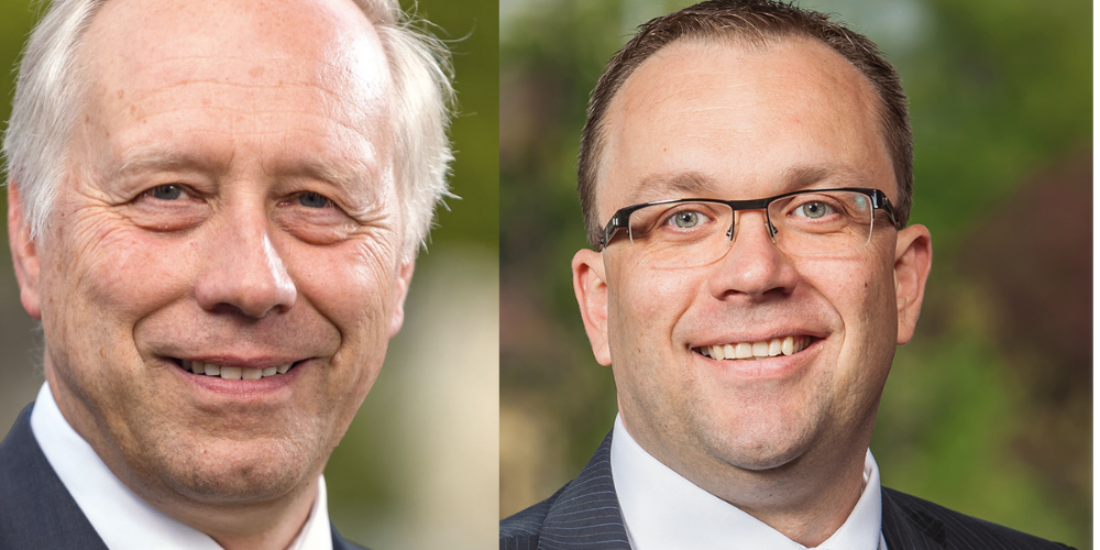 KGV-Präsident Andreas Hartmann und KGV-Geschäftsführer Felix Keller. 