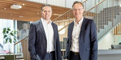 Christoph Hammer, Präsident des Verwaltungsrates, und Johannes Holdener, Vorsitzender der Bankleitung