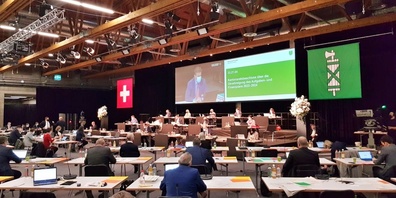 Unter Einhaltung strenger Covid-Massnahmen fand heute der zweite Tag der Februarsession des St.Galler Kantonsrates statt.
