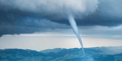 Im Sommer 2021 war über dem Bodensee ebenfalls eine Wasserhose zu sehen. (Archivbild)
