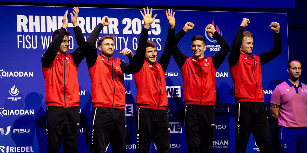 Die glorreichen Fünf (v. l.): Dominic Tamsel, Ian Raubal, Luca Murabito, Mattia Piffaretti und Tim Randegger. 