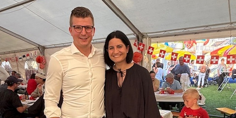 Mike Egger und Lisa Vincenz