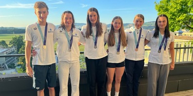 Medaillengewinner des SVSW an Tag 2 der NSM Staffel Team 1