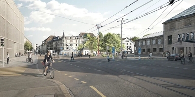 Geht es nach den Plänen der Stadt, soll die Verkehrsführung beim Kunsthaus massiv geändert werden.
