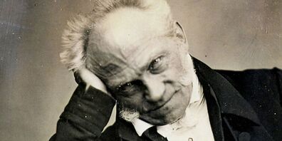 Arthur Schopenhauer um 1852 (auf einer Fotografie von Jacob Seib)