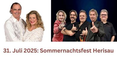  Das Herisauer Duo «Stixi & Sonja» und die Band «Red Cube» sorgen auf der Bühne für Stimmung.
