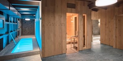Blick in die Saunaanlage des Hallen- und Seebades Schmerikon.