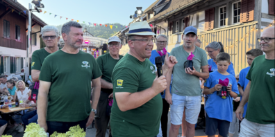 Roland Ruckstuhl, Matthias Hauser und Peter Markt (von Links nach Rechts) bei der Dankensrede für die unermüdlichen Helferinnen und Helfer