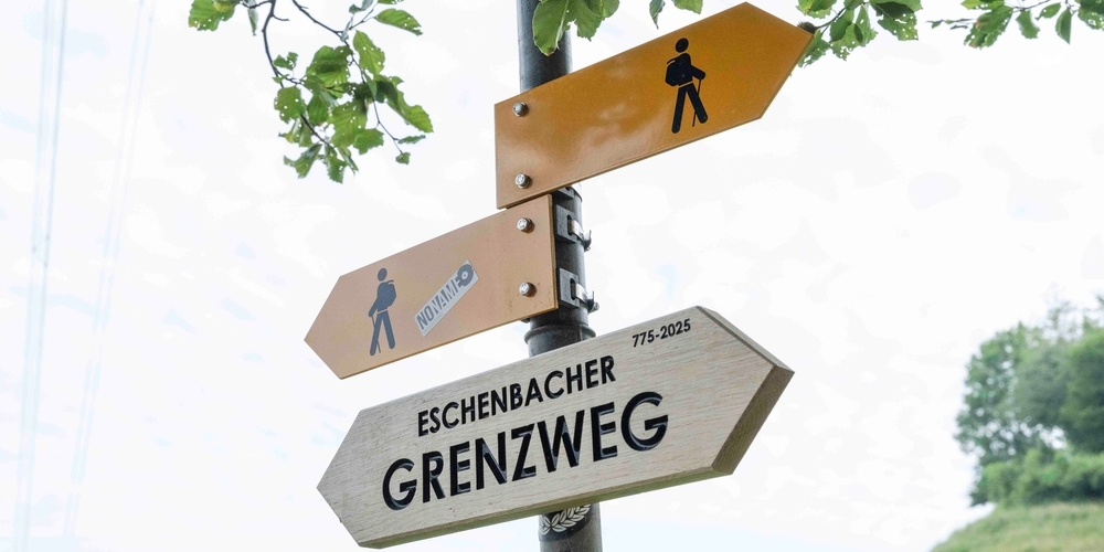 Bei der Bewanderung des Eschenbacher Grenzweges zum 1'250-jährigen Gemeindejubiläums steht die vierte Etappe bevor.