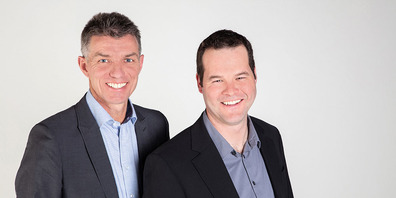 Anton Bamert (li) und Christian Bruhin werden neue Gemeinderäte in Tuggen.
