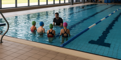 Bis im Sommer 2027 findet der Schwimmunterricht für die Schülerinnen und Schüler im Freizeitbad statt