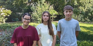 Die neuen Lernenden der Gemeinde Herisau (v.l.): Zoe Ruh, Bejana Zejneli und Dylan Bosshardt.