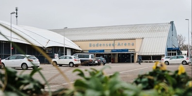 Eine Aussenansicht der Bodensee-Arena.