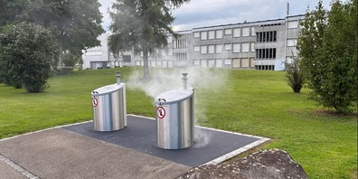 Diese Unterflurcontainer brannten in Arbon.