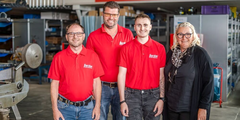 Markus Forster, Peter Spitz, Gilles Forster und Alexandra Forster