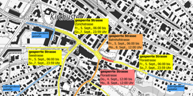 Während des Stadtfests Uster ist das Stadtzentrum an drei Tagen für den Verkehr gesperrt.