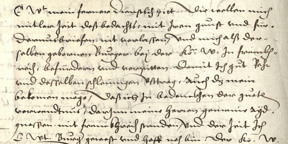 Missive von Hieronymus Sailer an Bürgermeister und Rat zu St.Gallen vom 26. September 1551