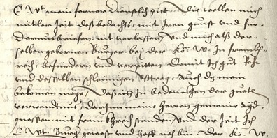 Missive von Hieronymus Sailer an Bürgermeister und Rat zu St.Gallen vom 26. September 1551