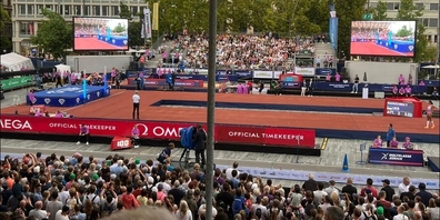 Spitzenleichtathletik mitten in der Stadt: Am Bellevue wurde der ersten Teil von «Weltklasse Zürich» zelebriert.