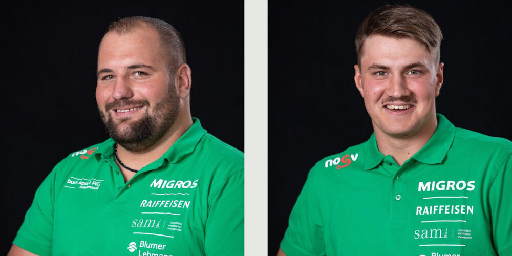 Fabian Kindlimann aus Fischenthal (links), der Routinier, und Arjuna Fuster aus Bubikon, der Jüngste im Zürcher Oberländer Quintett.