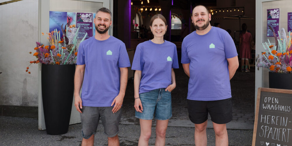 Das Betreiberteam vom Waaghaus: Dani Ledergerber, Stefanie Krüsi, Samuel Ackermann (v.l.n.r.)