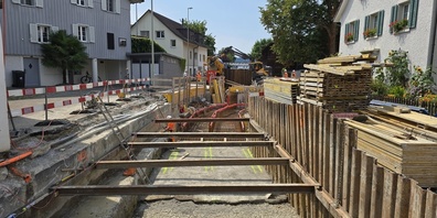 Die Bauarbeiten an der Grütstrasse machen eine Vollsperrung unumgänglich.