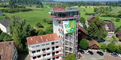 Der Kybun Tower am Mühleweg 4 in Roggwil 