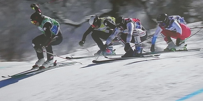 Marc Bischofberger beim Weltcupevent im georgischen Bakuriani (Bild: SRF/Ulrike Huber)