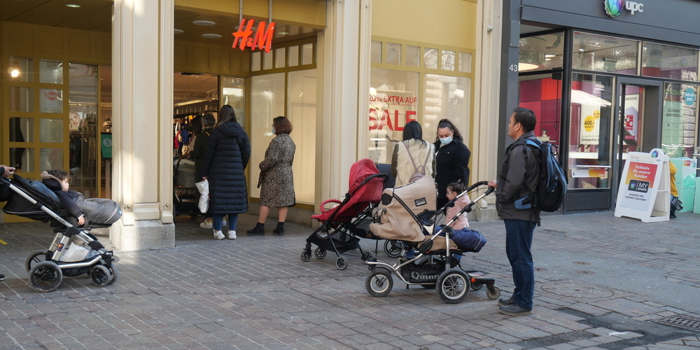 Endlich wieder Shopping: Die St.Galler Innenstadt war gut besucht. 