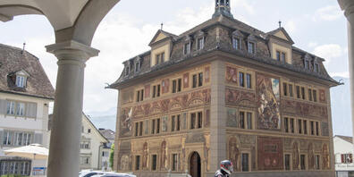 Das Rathaus von Schwyz.