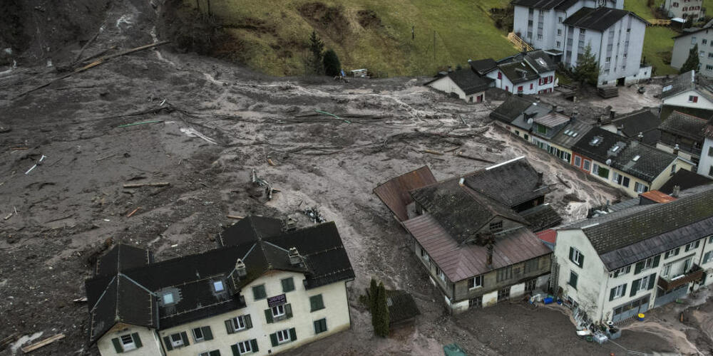 Der verheerende Erdrutsch in Schwanden GL ereignete sich bereits im August 2023 (Bild). Im Jahr 2024 gab es im Glarnerland ebenfalls mehrere Unwetterereignisse, die Schäden blieben aber überschaubar. (Archivbild)