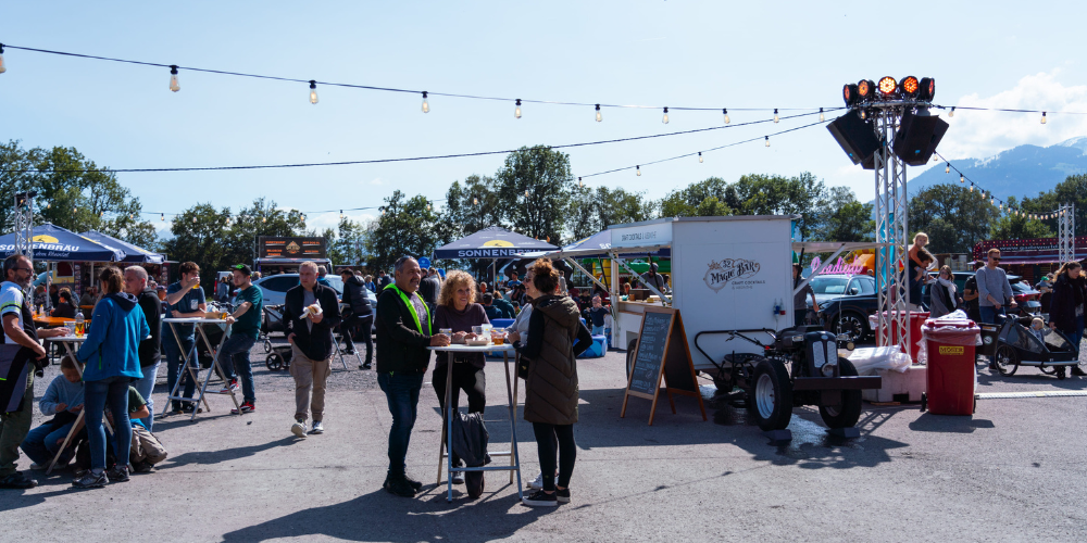 Genuss & Foodtruck Festival Rheintal, vom 12. – 14. September 2025 auf der Allmend in Altstätten.